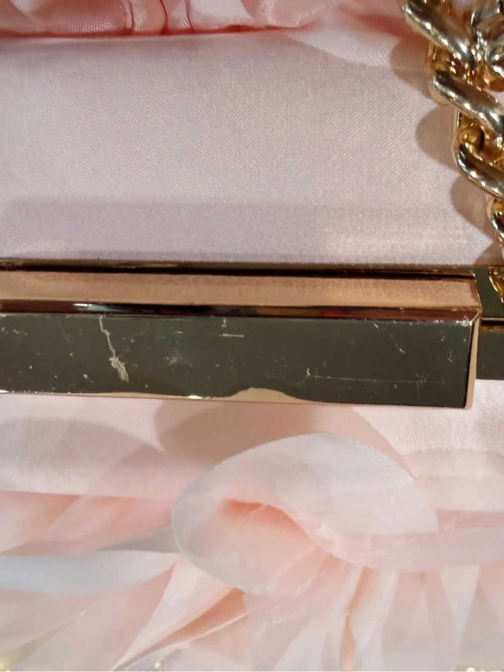 Jewel Badgley Mischka Blush Pink Peony Flower Box Clutch – NWT